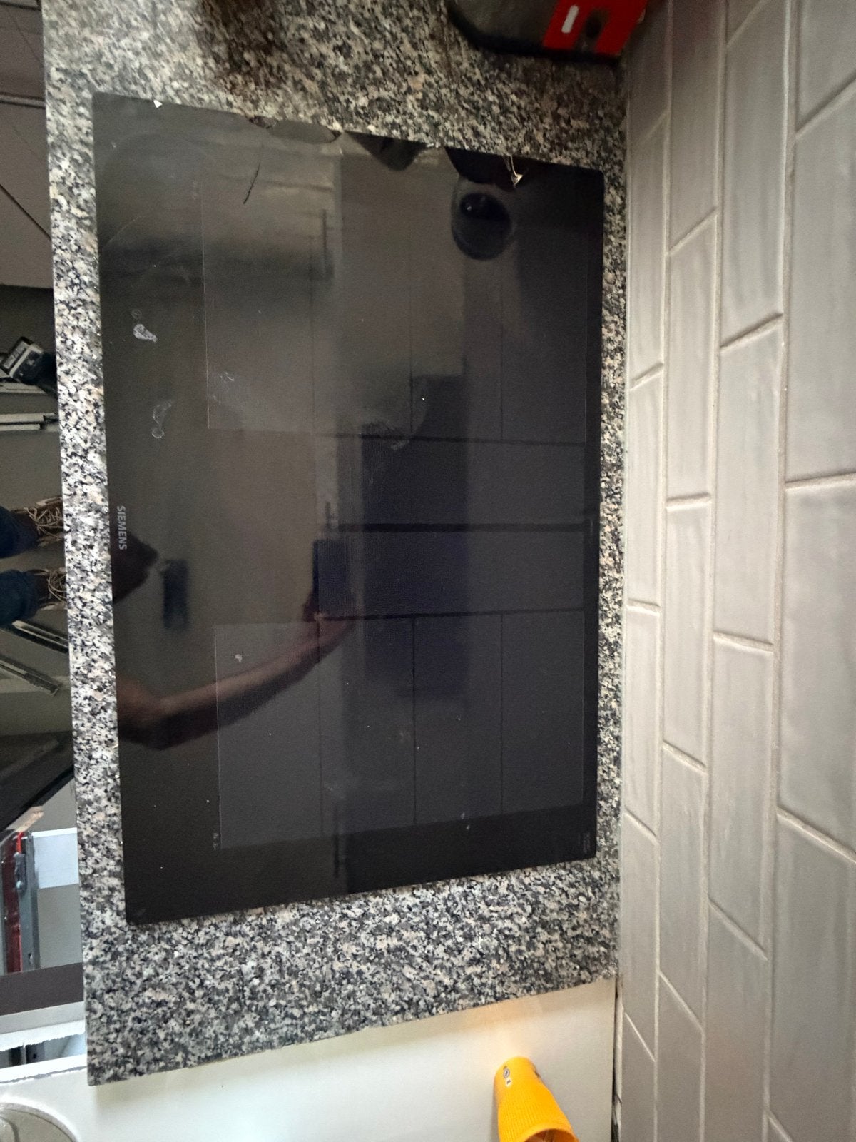 Siemens Inductiekookplaat - Glas defect, werkt perfect, Ophalen of Verzenden, Gebruikt, Inbouw, Inductie