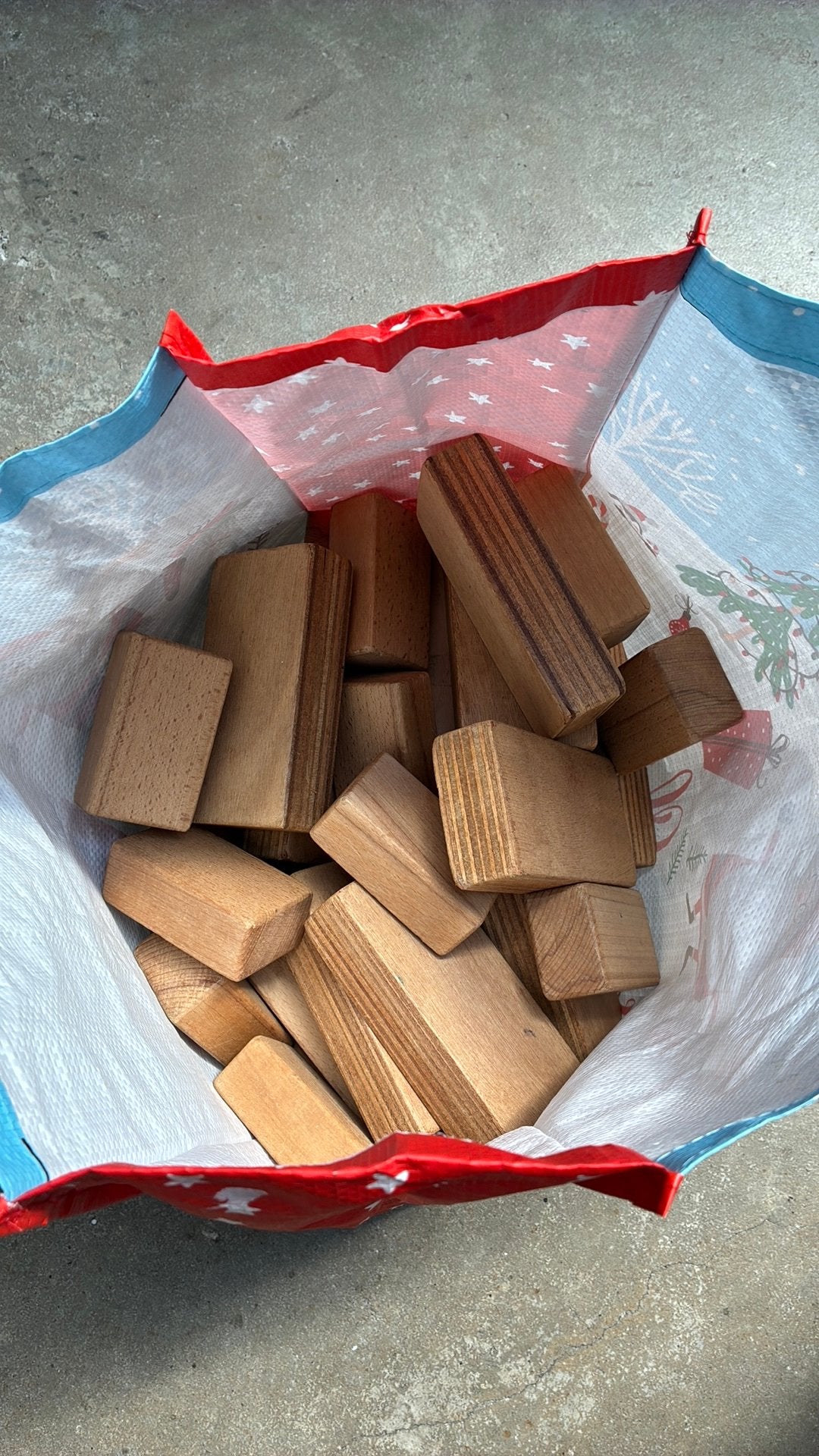 Houten speel blokken 6 kg, Ophalen of Verzenden, Zo goed als nieuw