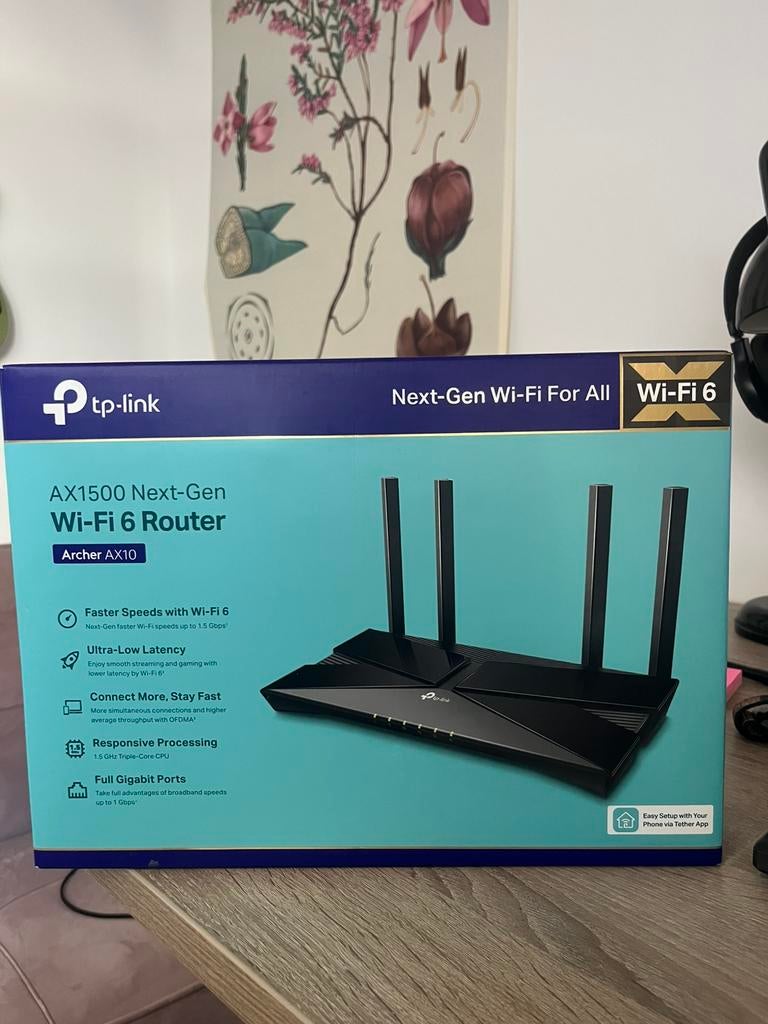 TPLINK Archer AX1500 router, Computers en Software, Routers en Modems, Ophalen, Zo goed als nieuw, Router