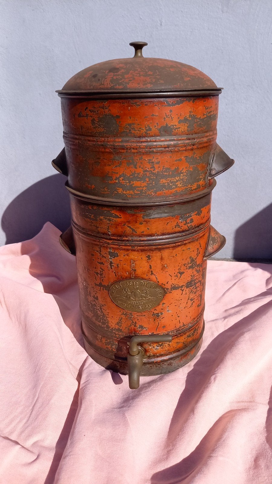 industriële antieke oliefilter Wells Waste Oil Filter, Ophalen of Verzenden