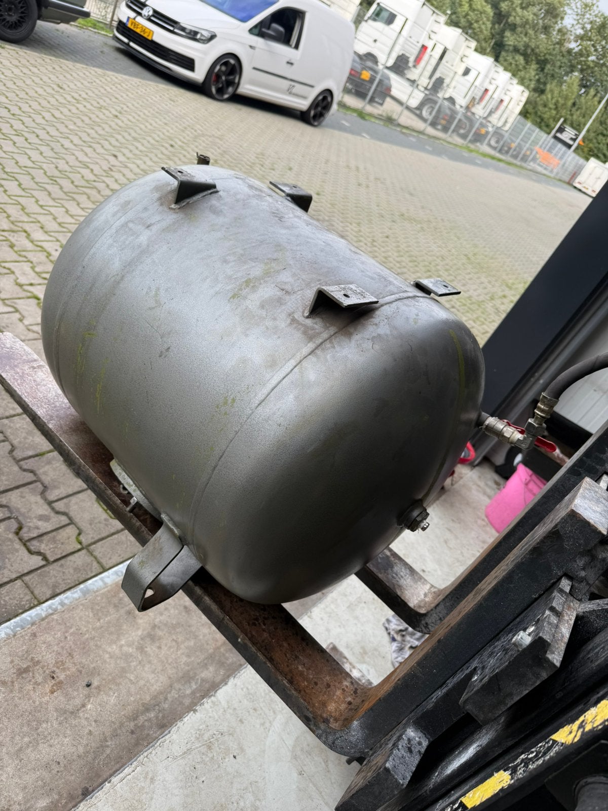 Drukvat compressor 150 L, Doe-het-zelf en Verbouw, 100 liter of meer, Ophalen, Zo goed als nieuw