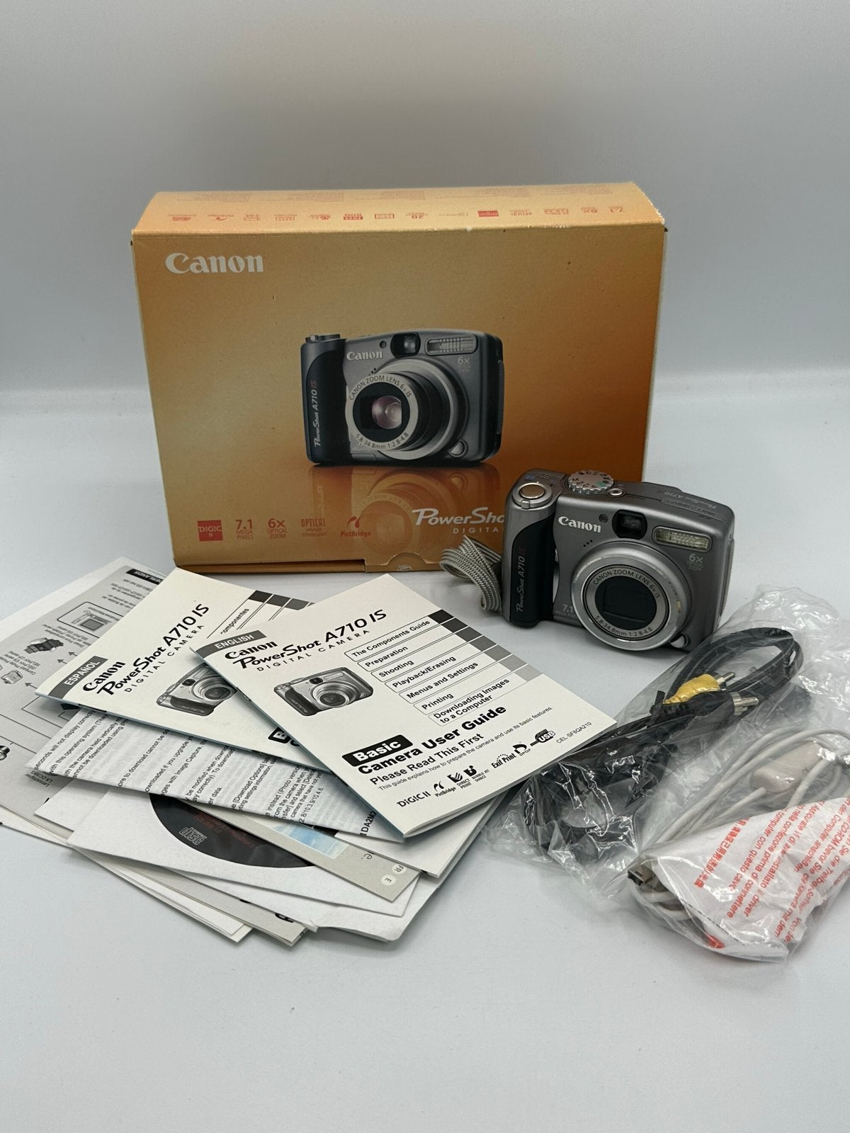 Canon PowerShot A710 IS Digitale Compactcamera, Canon, Beeldstabilisatie, Ophalen of Verzenden, Compactcamera