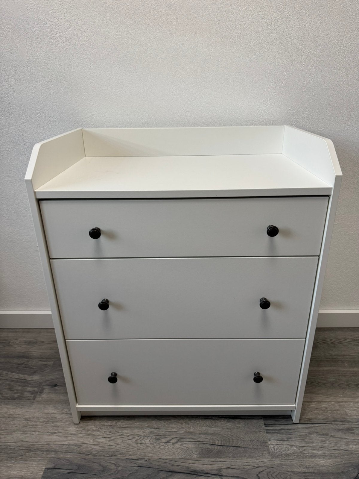 IKEA Hauga ladekast wit 70x46x84, Ophalen, 50 tot 100 cm, Zo goed als nieuw, 3 of 4 laden