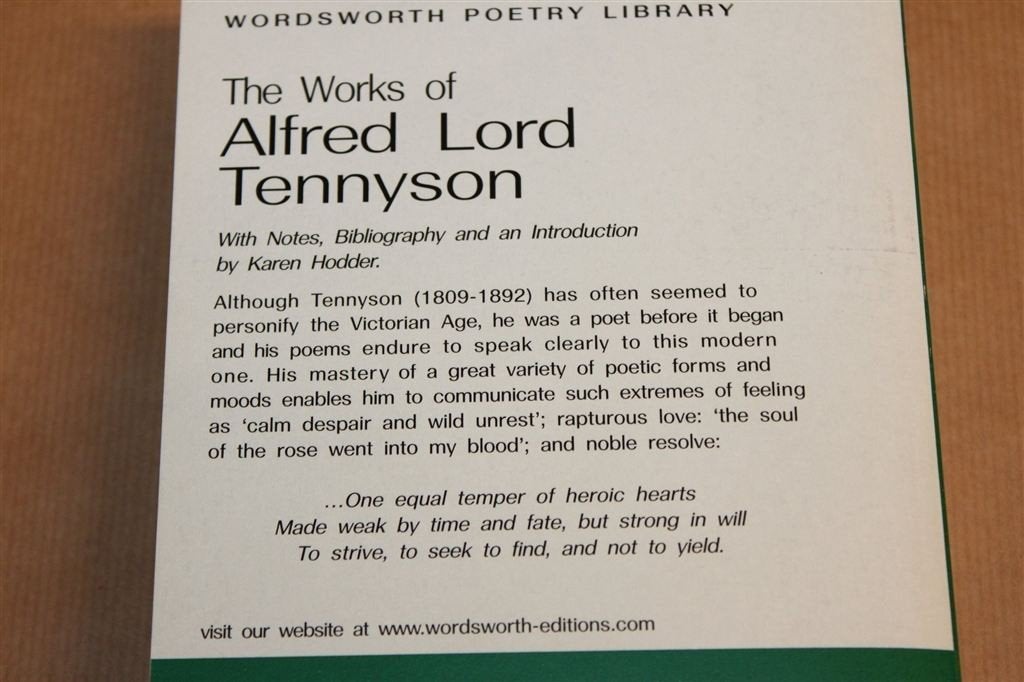 The Works of Alfred Lord Tennyson — Wordsworth 2008, Ophalen of Verzenden, Gelezen