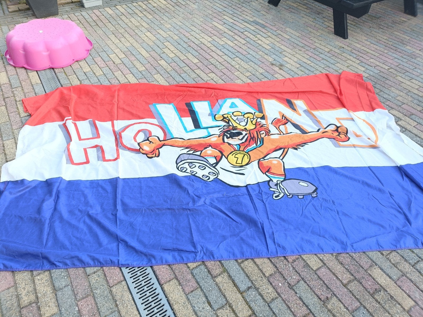 Grote vlag, Ophalen