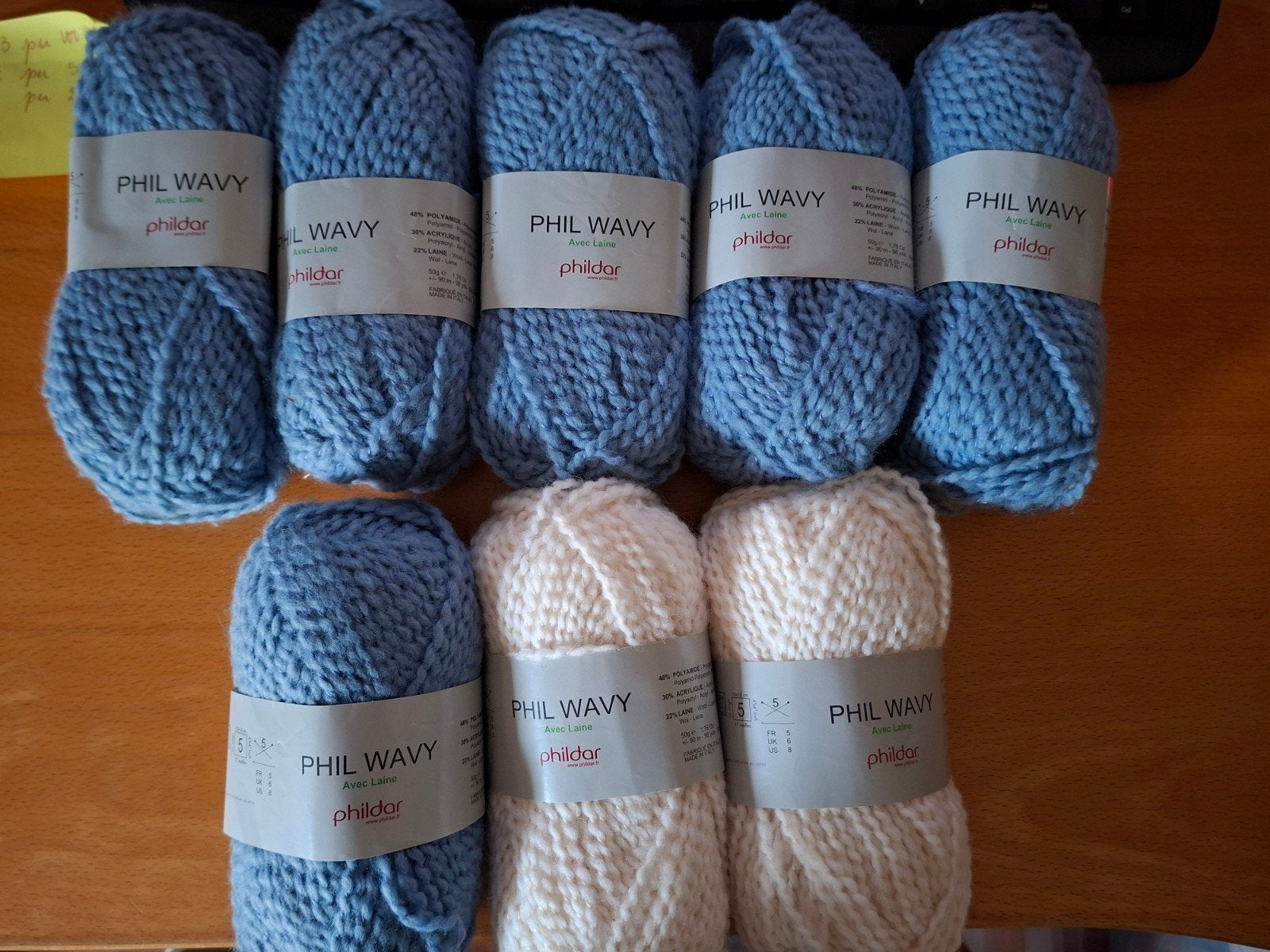 Phildar phil wavy 8x50 gr, Phildar, Nieuw, Ophalen of Verzenden, Breien
