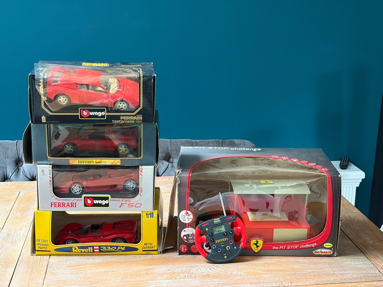 Prachtige Ferrari verzameling - Modellen en Pit Stop Challen, Ophalen of Verzenden, Zo goed als nieuw, Afstandsbediening