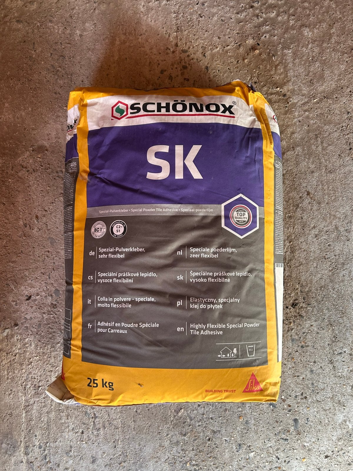 Schönox SK Tegellijm - 25 kg - Zeer Flexibel, Ophalen, Nieuw