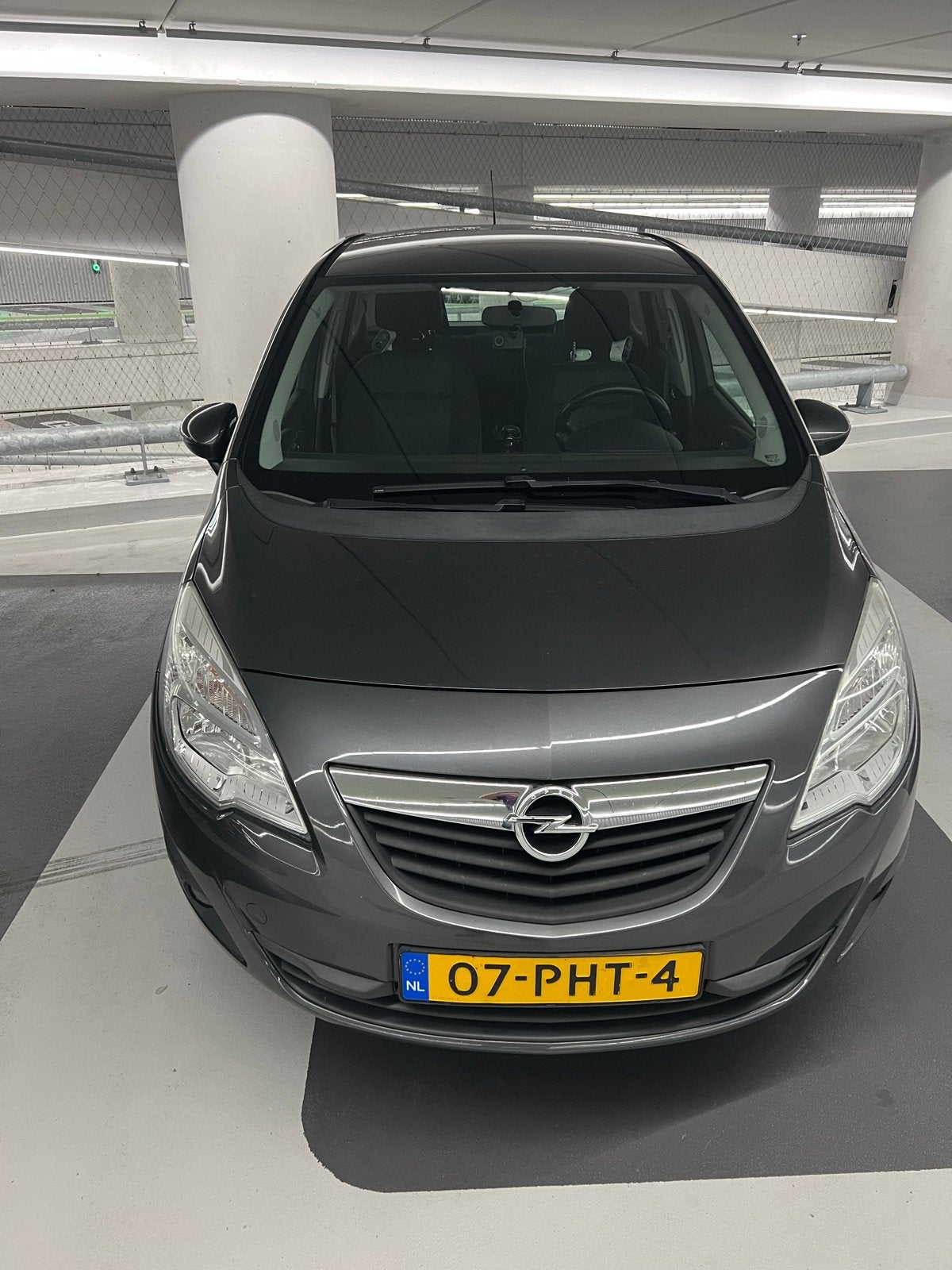 Opel Meriva 2012 1.4 Turbo Donkergrijs metallic, Auto's, Voorwielaandrijving, Stof, Zwart, 4 cilinders