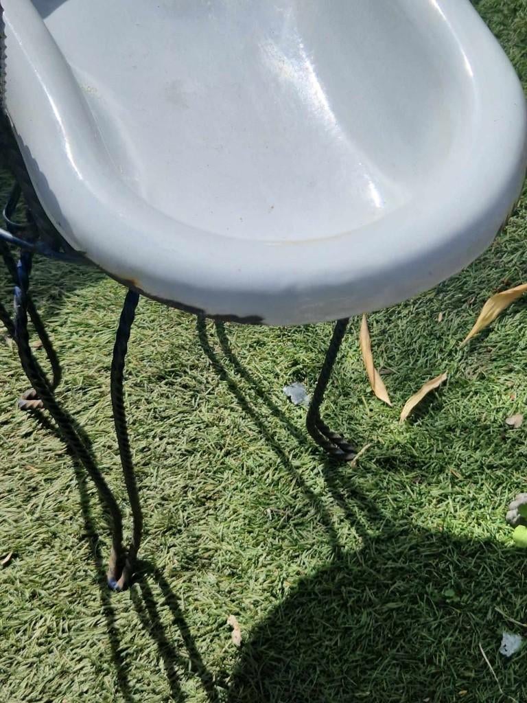 Geëmailleerd ijzeren bidet/badje (midden jaren 50)(brocante), Antiek en Kunst, Ophalen of Verzenden