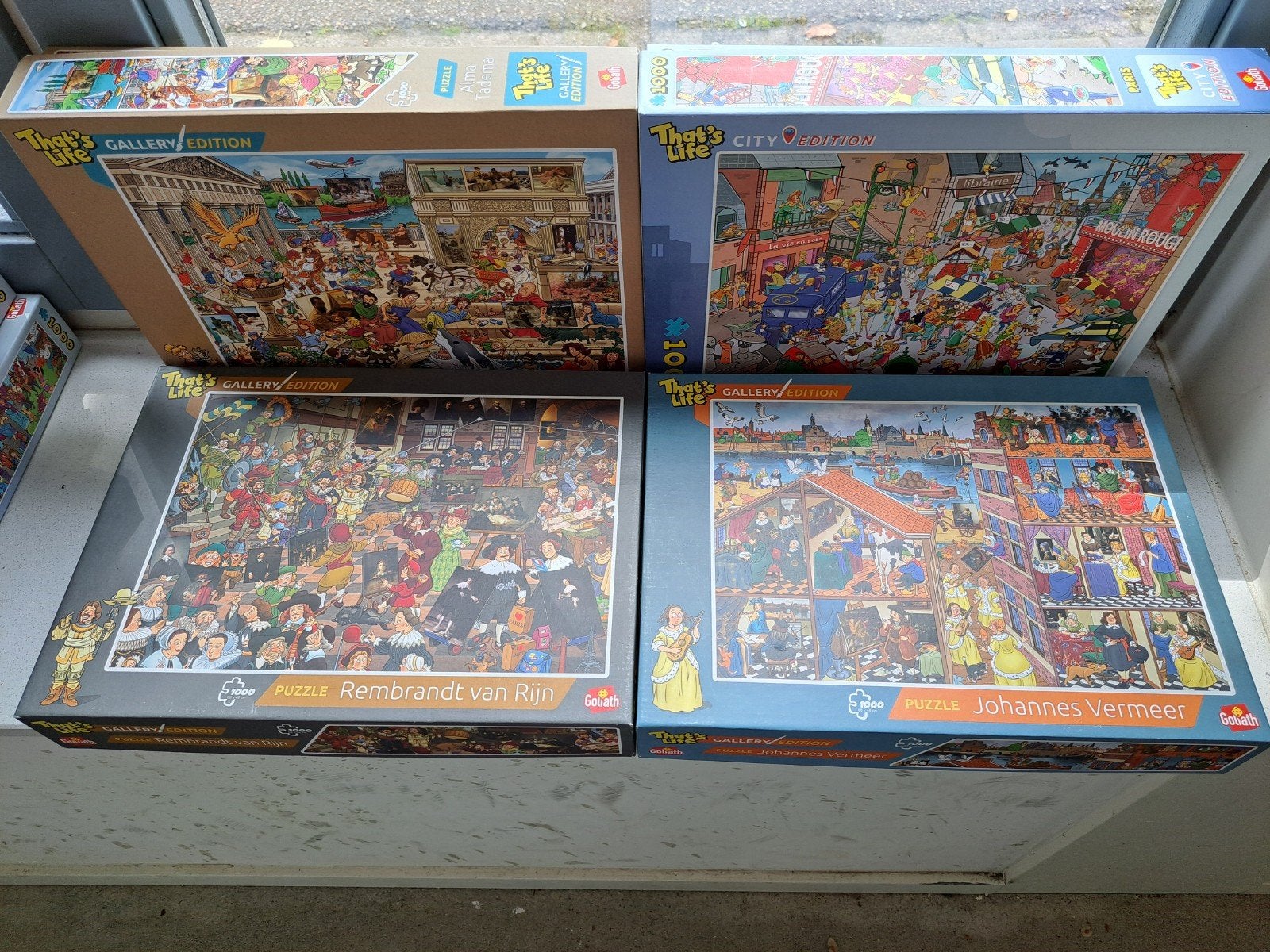 Diverse That's Life legpuzzels 1000 stukjes 1euro, Hobby en Vrije tijd, Ophalen of Verzenden, 500 t/m 1500 stukjes, Gebruikt, Legpuzzel