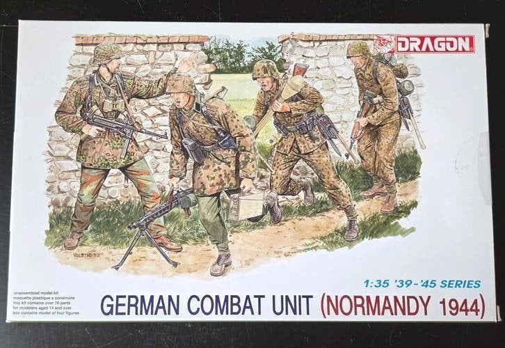 Dragon  German Combat Unit (Normandy 1944) 1:35 sealed, Ophalen of Verzenden, Zo goed als nieuw, 1:35 tot 1:50, Figuur of Figuren