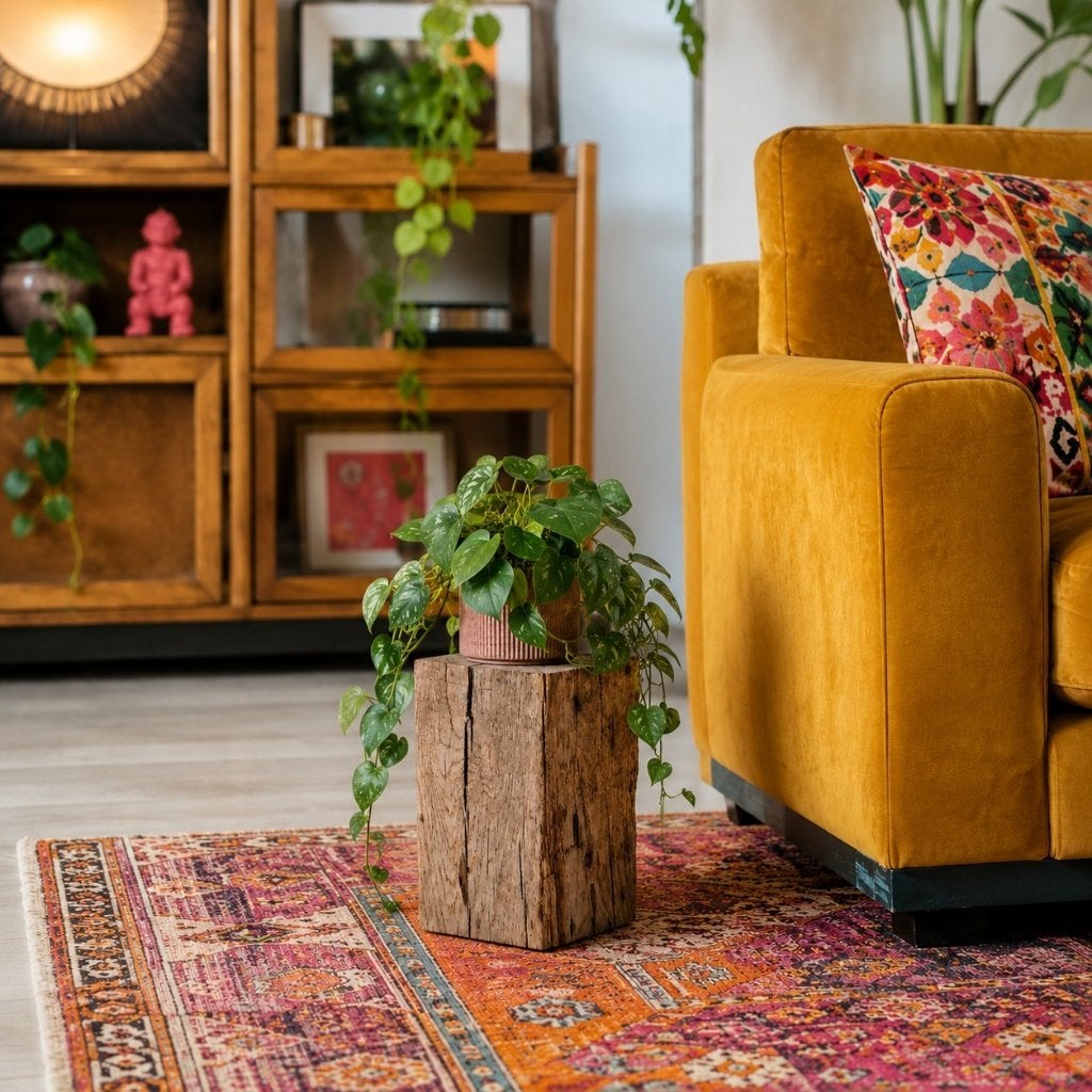 Houten blok - kleine zuil ANTIEK EIKEN 25cm #E05, Huis en Inrichting, Woonaccessoires | Zuilen en Pilaren, Houtatelier M.Y., Info@myhoutatelier.nl