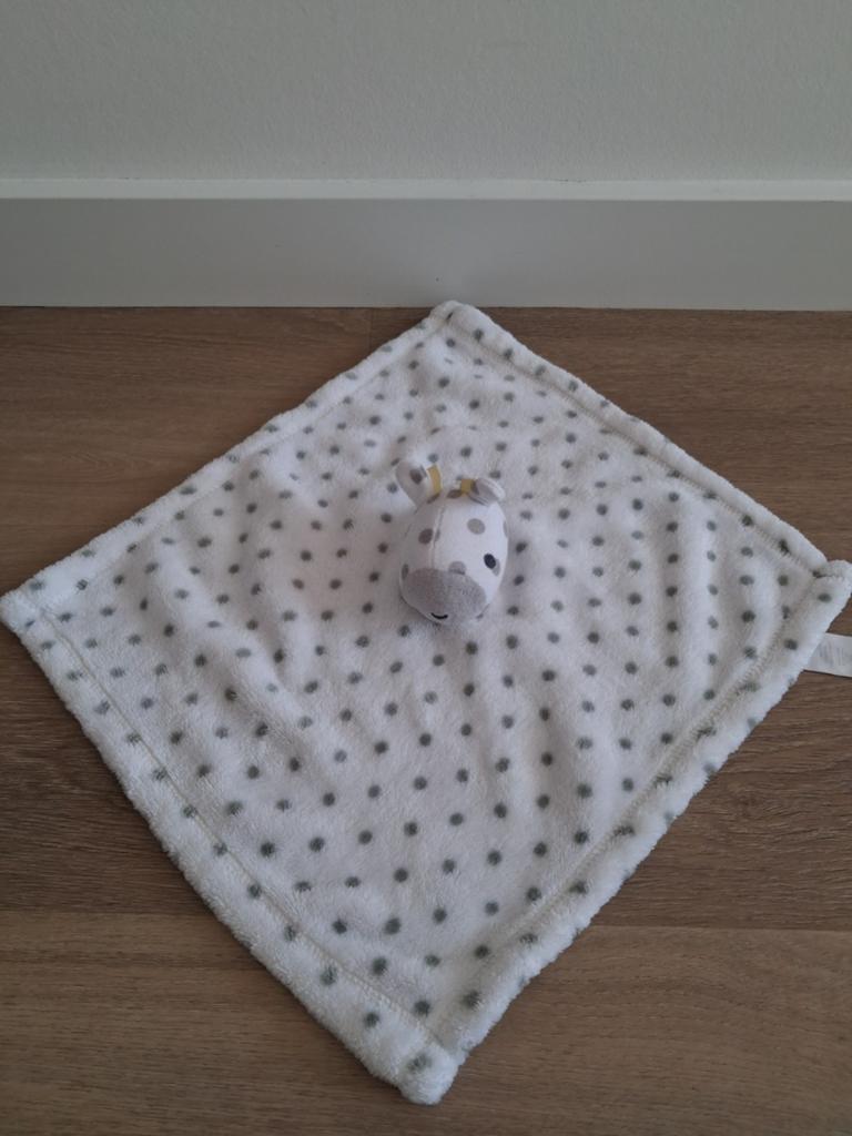 Knuffeldoekje Primark Baby giraf wit grijs stippen L1400, Kinderen en Baby's, Speelgoed | Knuffels en Pluche, Ophalen of Verzenden