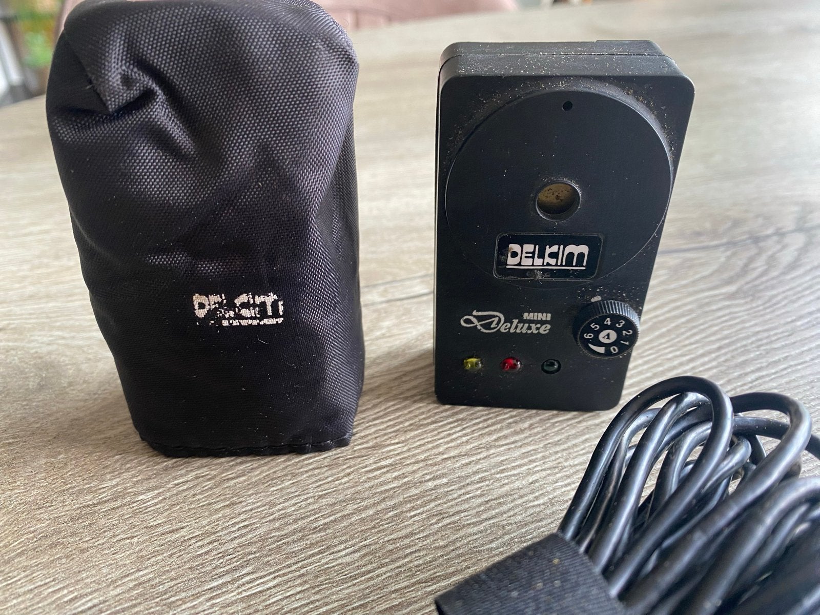 Nostalgische Delkim Deluxe soundbox met snoertjes, Ophalen, Gebruikt, Overige typen