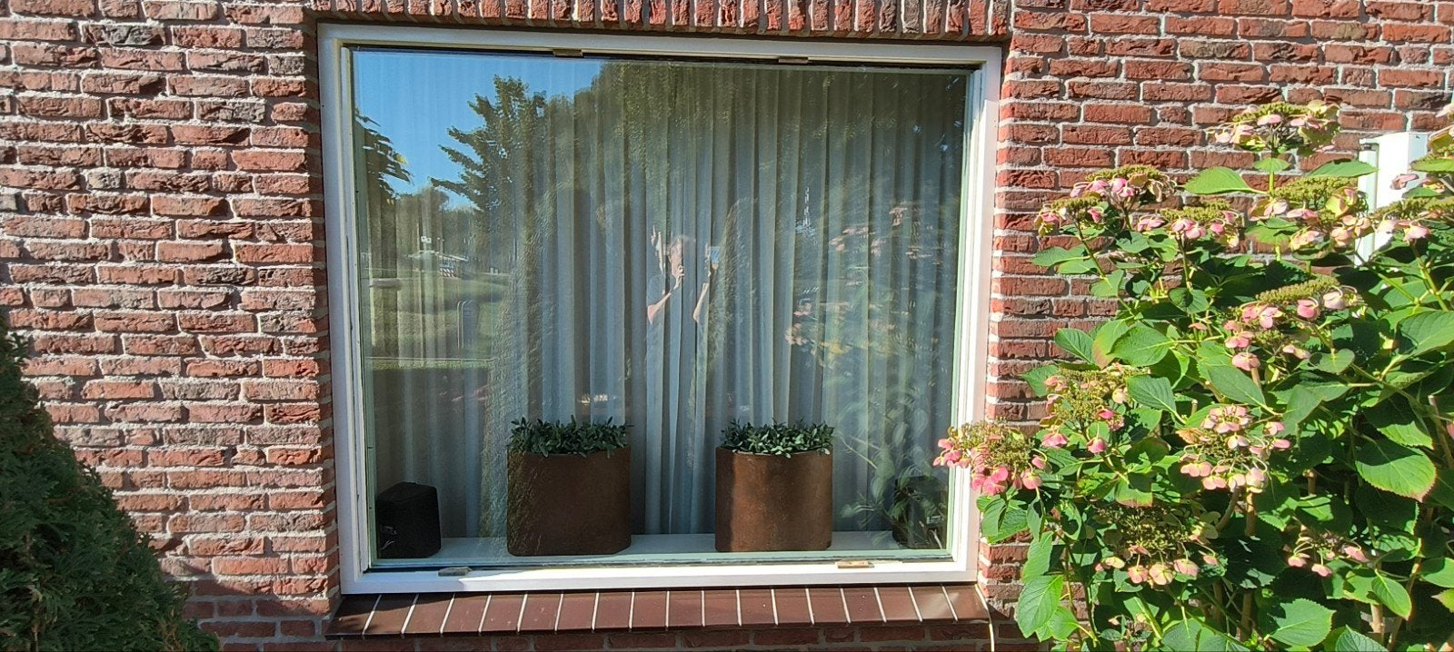 Gratis af te halen dubbel glas dagmaat 156,5cmx 186,5 cm, Doe-het-zelf en Verbouw, Ophalen, Gevelraam of Ruit, Gebruikt, 120 tot 160 cm