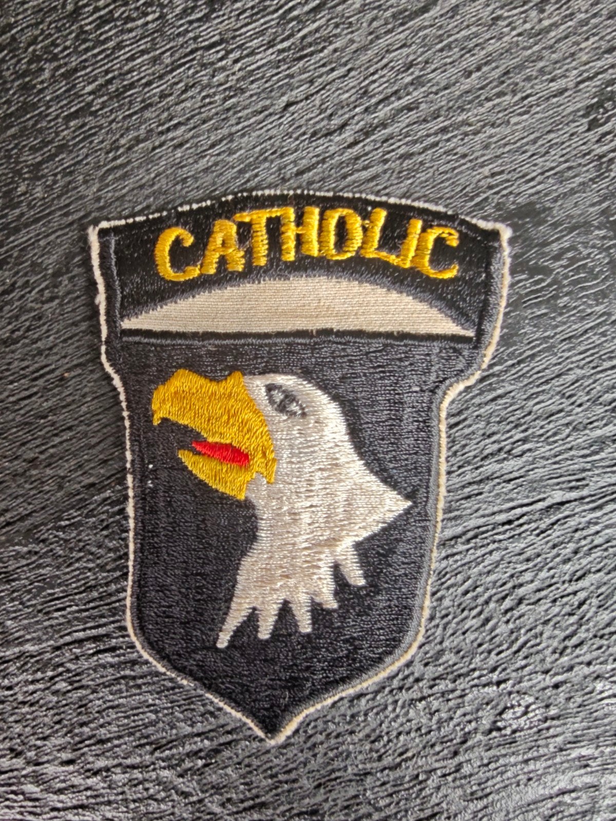 US Army 101st Airborne Division Catholic Vietnam Patch.., Verzamelen, Ophalen of Verzenden, Landmacht, Amerika, Embleem of Badge