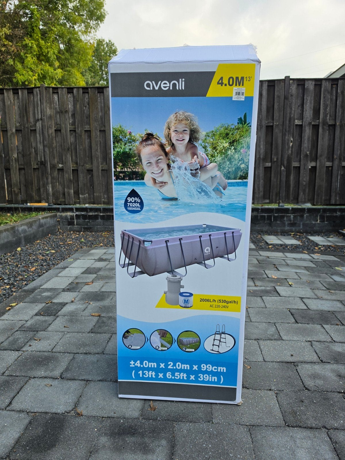 Avenli Opzetzwembad Compleet in Doos - Z.G.A.N., Tuin en Terras, 200 tot 300 cm, 80 tot 120 cm, Ophalen of Verzenden, Zo goed als nieuw