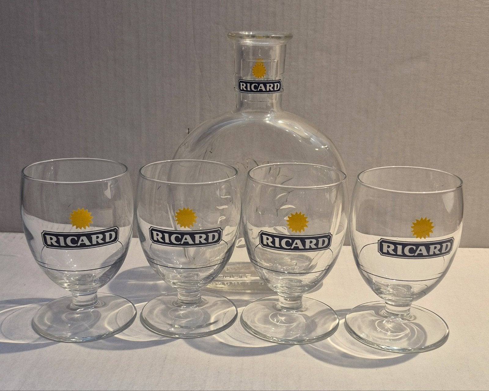 Ricard setje (M), Ophalen of Verzenden, Zo goed als nieuw, Borrel- of Shotglas