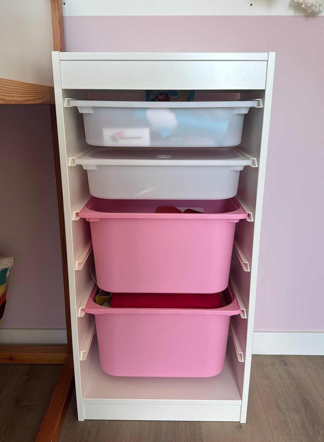 Ikea Trofast opbergkast met 4 bakken, Kinderen en Baby's, Ophalen, Zo goed als nieuw, Minder dan 50 cm, 90 tot 105 cm