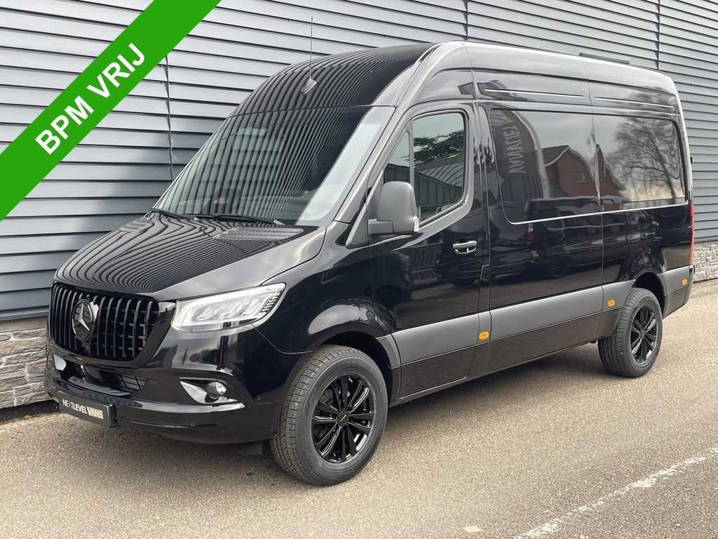Mercedes-Benz Sprinter 319 CDI AUTOM.L2H2 RWD 190 PK 3.5 T C, Automaat, Gebruikt, Zwart, Met garantie (alle)