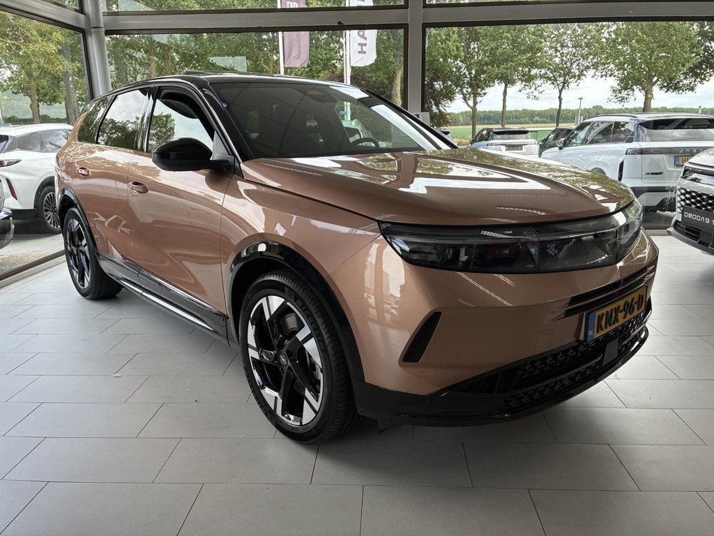 Opel Grandland 1.6 Turbo Plug-in-Hybrid GS | Panorama dak |, Auto's, Opel, Gebruikt, 4 cilinders, Bruin, Startonderbreker
