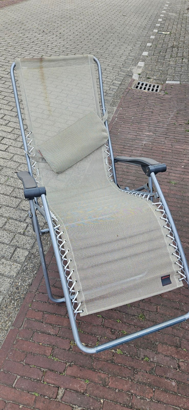 lafuma ligstoel, 2 stuks, Ophalen, Gebruikt, Overige materialen, Inklapbaar