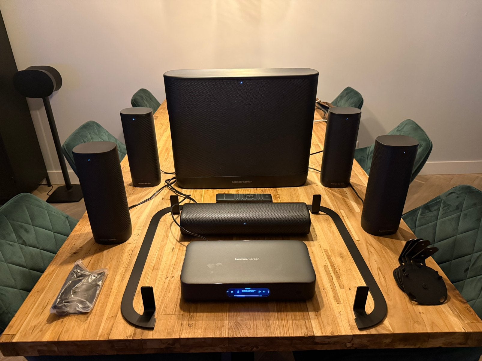 Harman Kardon Surround 5.1–compleet draadloos syst.+ beugels, Audio, Tv en Foto, Overige merken, 70 watt of meer, Ophalen of Verzenden