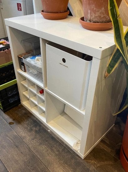 IKEA EXPEDIT 2x2 witte vakkenkast, voorloper KALLAX, Ophalen, Overige materialen, Gebruikt, 50 tot 100 cm