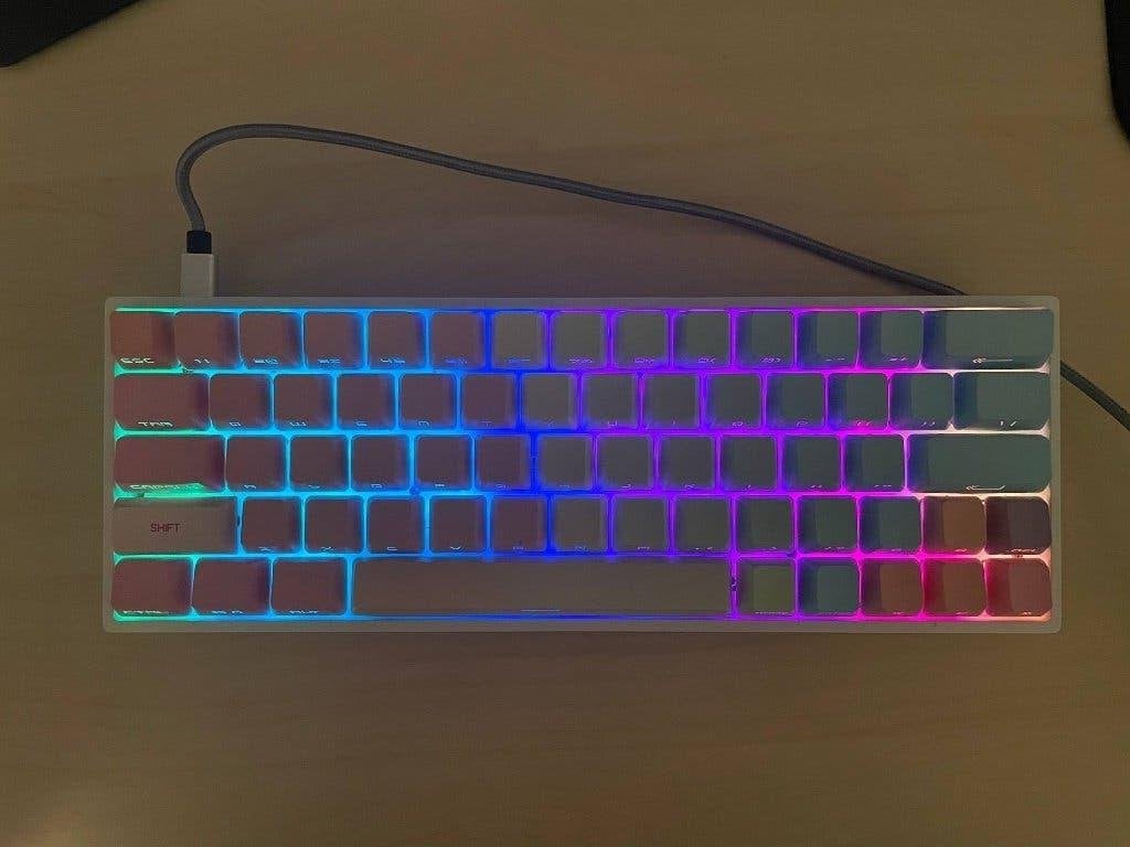 Skyloong mechanisch toetsenbord met custom keycaps, Opvouwbaar, Ophalen of Verzenden, Zo goed als nieuw, Skyloong