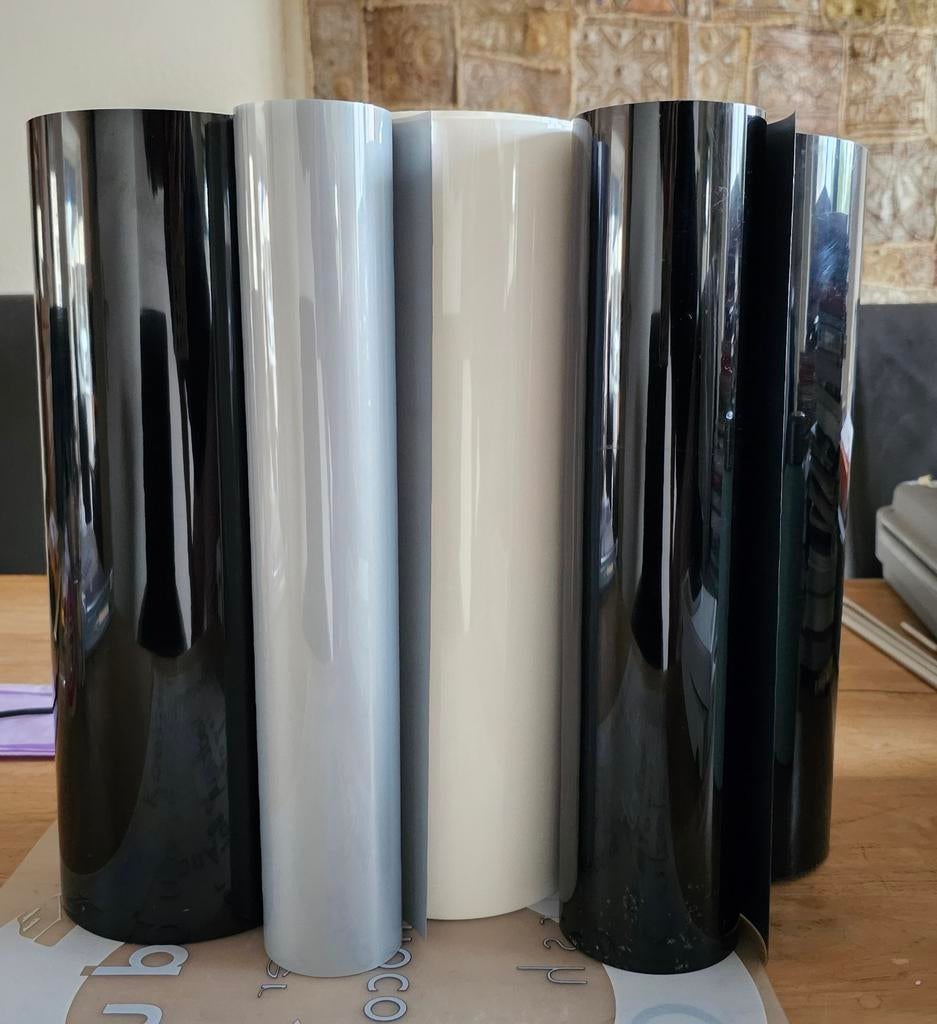 HTV flex folie zwart, wit en zilver 30 cm breed, Hobby en Vrije tijd, Ophalen of Verzenden, Nieuw