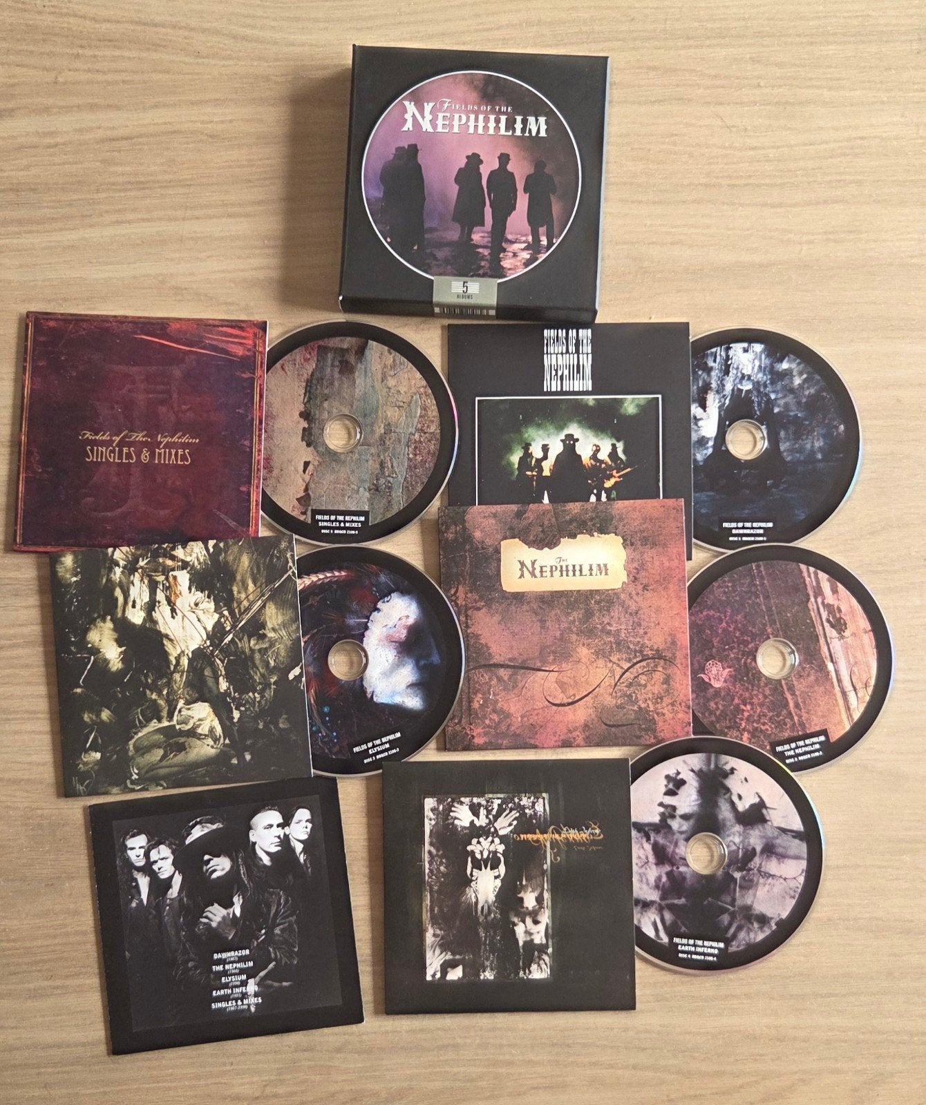 Fields of the Nephilim - 5 Albums Boxset CD, Ophalen of Verzenden, Zo goed als nieuw