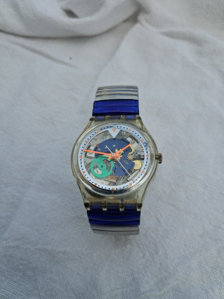 Vintage swatch Color Fish GK215A 1996, Kunststof, Verzenden, Polshorloge, Zo goed als nieuw