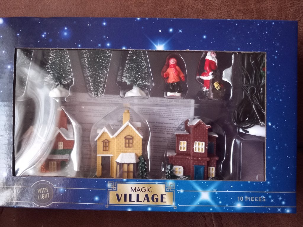Kerstdorp huisjes inclusief verlichting, Ophalen of Verzenden, Nieuw