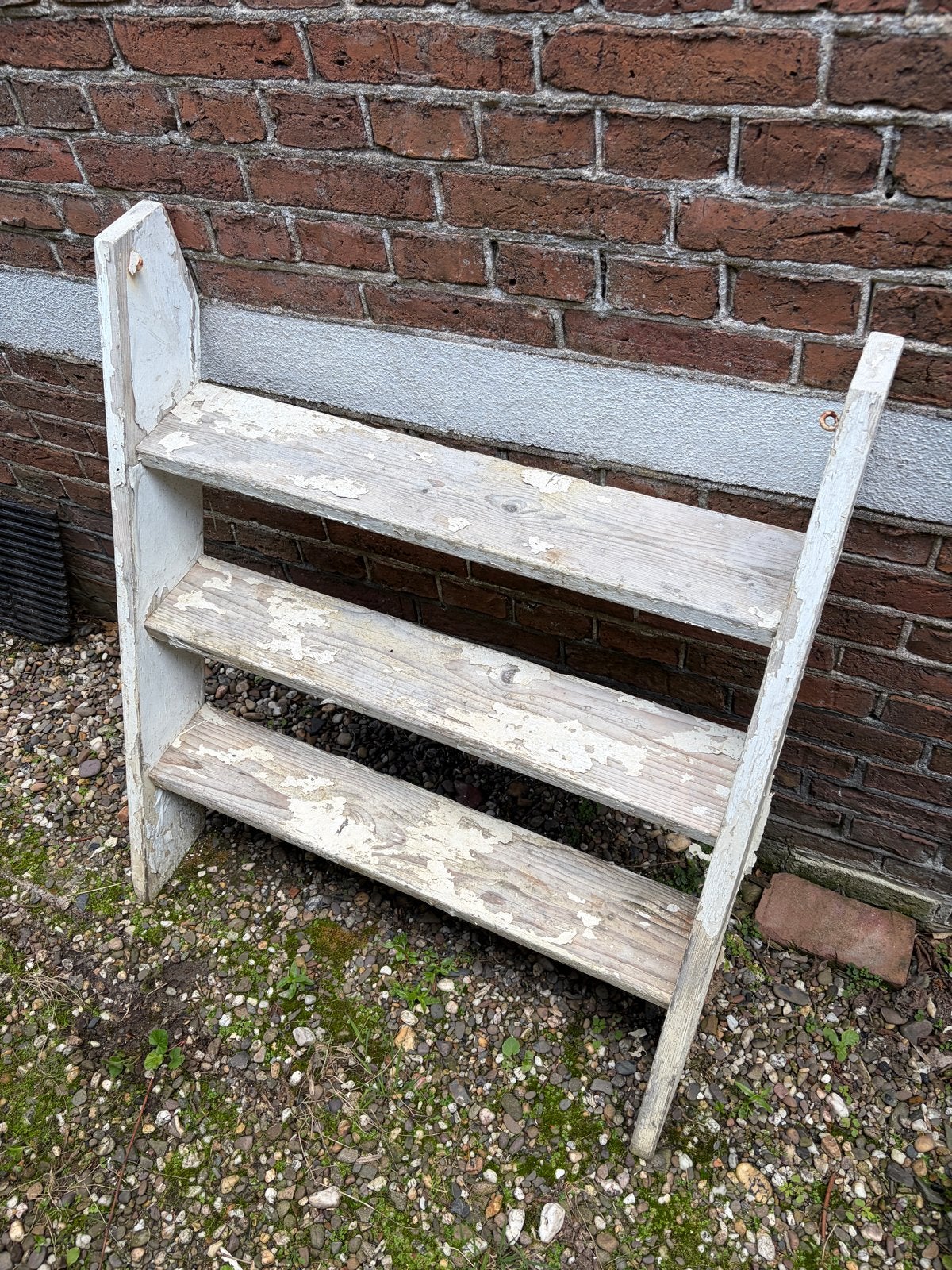 Oude houten trapje met 3 treden, Doe-het-zelf en Verbouw, Ophalen, Gebruikt, Trap, Minder dan 2 meter