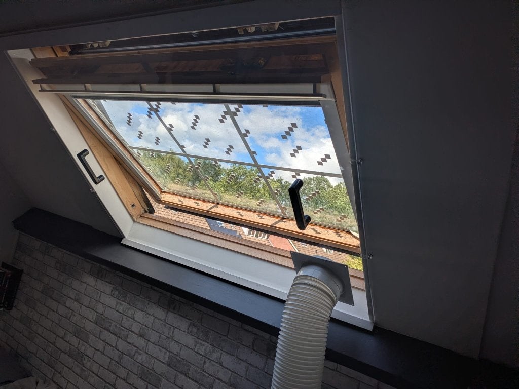 Plexiglas voor raamafdichting voor airco. Op maat gemaakt!, Minder dan 60 m³, Ventileren, Nieuw, 3 snelheden of meer