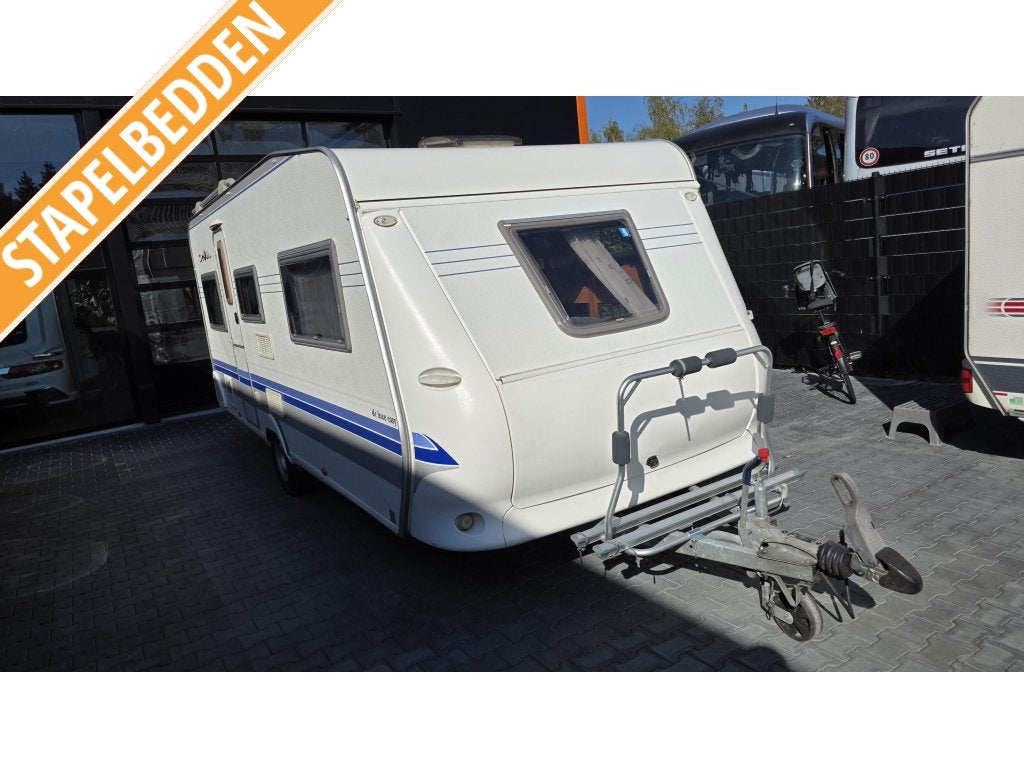 Hobby De luxe Easy 495 UK mover,voortent,fietsendra, Overige typen, Rondzit, Bedrijf, 4 tot 5 meter