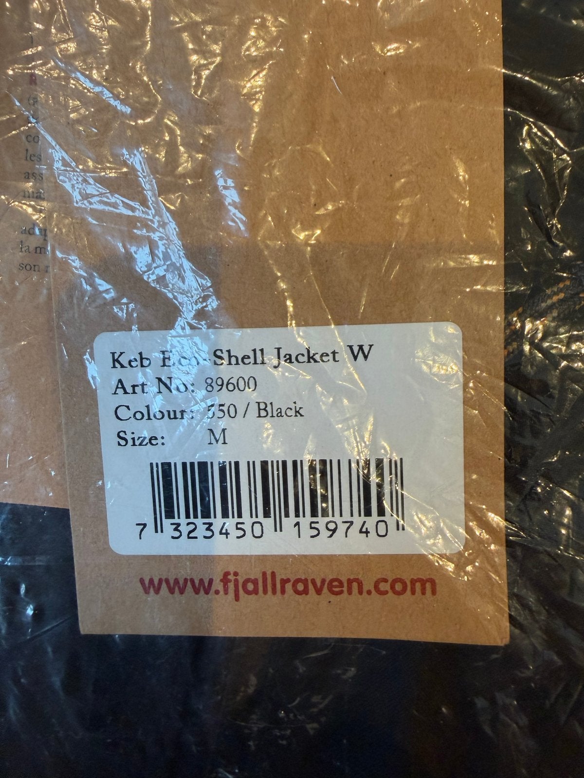 Fjällräven Keb Eco-Shell Jas W Zwart Maat M Nieuw, Kleding | Dames, Ophalen, Nieuw, Maat 38/40 (M), Zwart