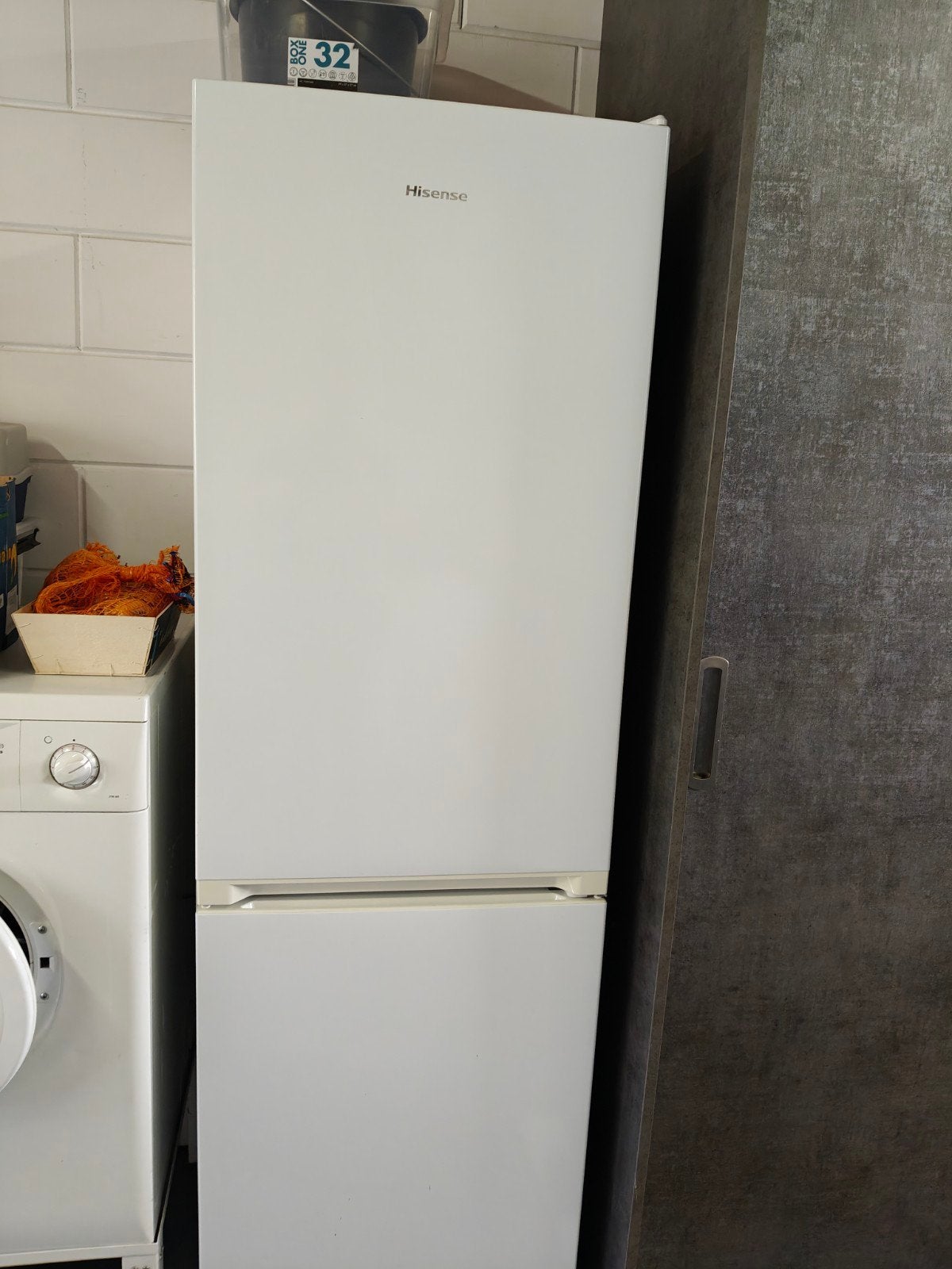 Koel-vriescombinatie Hisense., Witgoed en Apparatuur, Koelkasten en IJskasten, Ophalen, Gebruikt, 200 liter of meer, 60 cm of meer