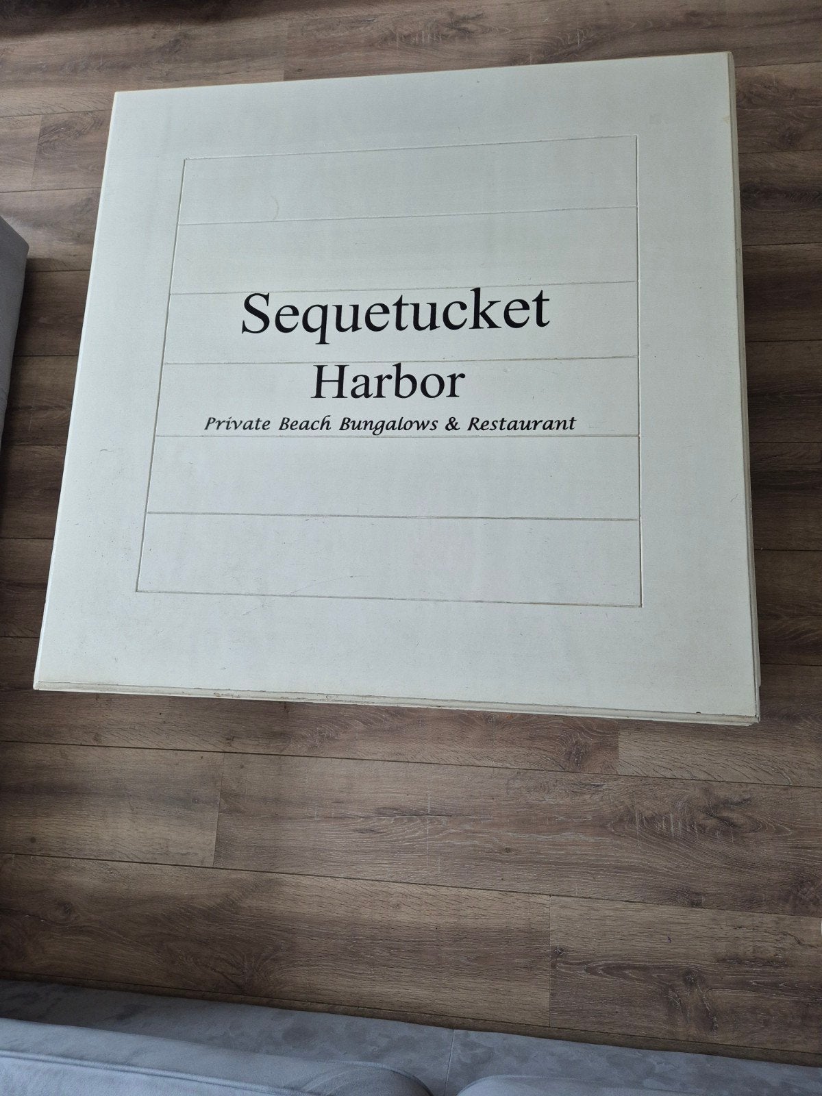 Riviera Maison Sequetucket Harbor salontafel met 4 manden, Huis en Inrichting, Ophalen, 50 tot 100 cm, 50 tot 100 cm, Minder dan 50 cm