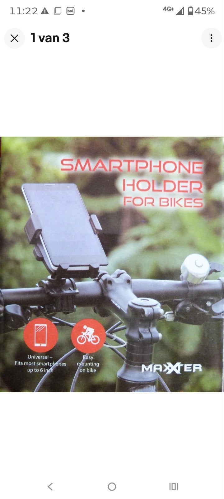 Maxxer Universele Smartphone Houder voor Fietsen, Ophalen of Verzenden, Nieuw, Maxxer