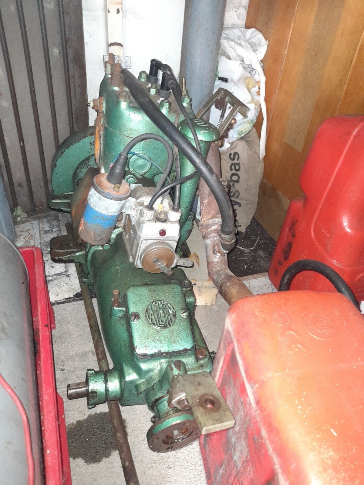 2x Albin O21 Tweecilinder Benzine Motor met extra's, Ophalen of Verzenden