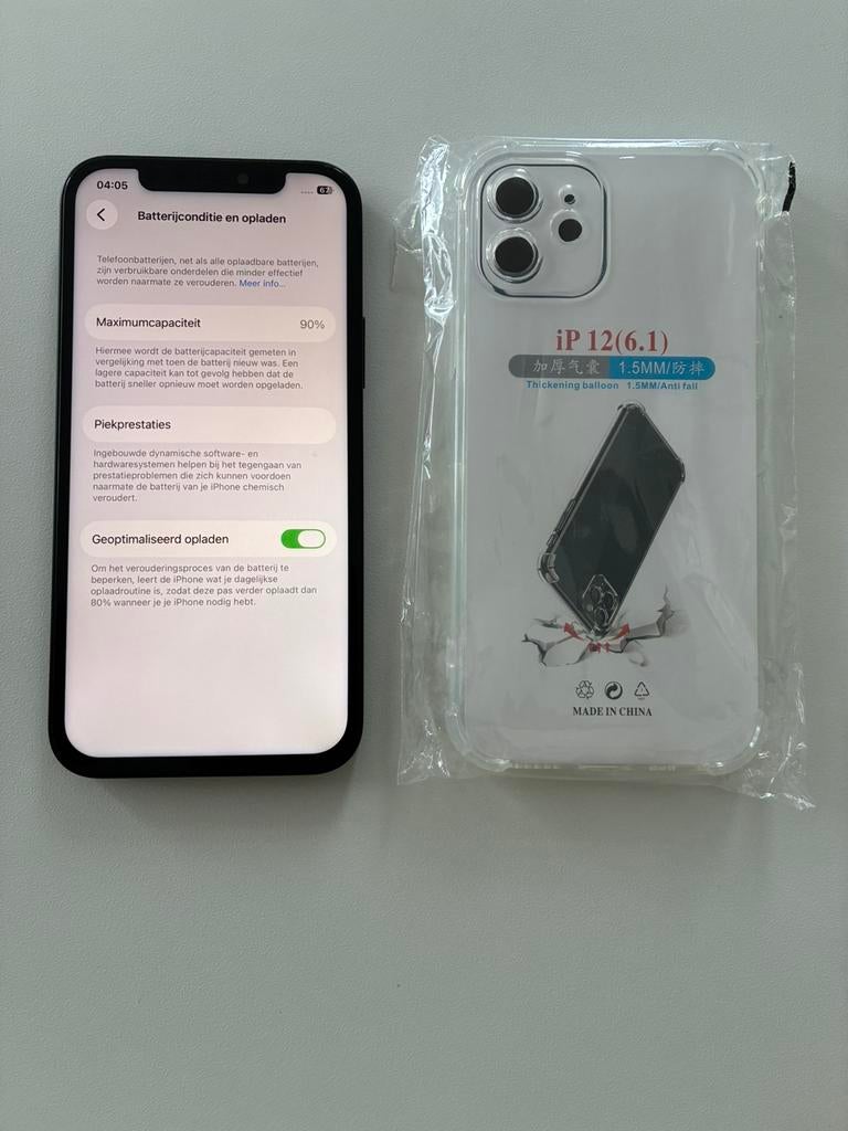 Iphone 12 128gb 90% ZEER NETTE STAAT, Telecommunicatie, Ophalen, 128 GB, Zwart, Nieuw