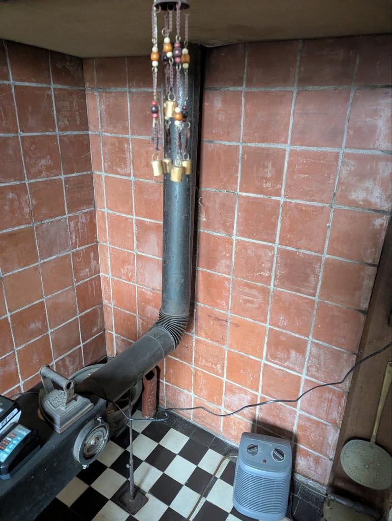 Antieke Kolenkachel - Vrijstaand, Huis en Inrichting, Kachels, Ophalen, Gebruikt, Overige brandstoffen, Vrijstaand