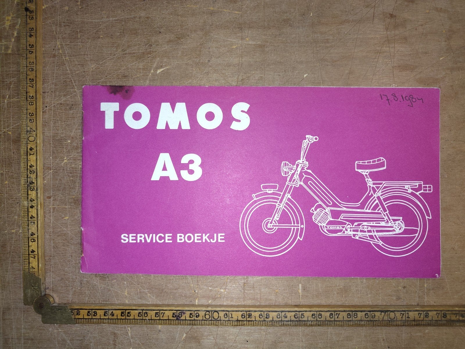 Service Boekje Tomos A3, Ophalen of Verzenden