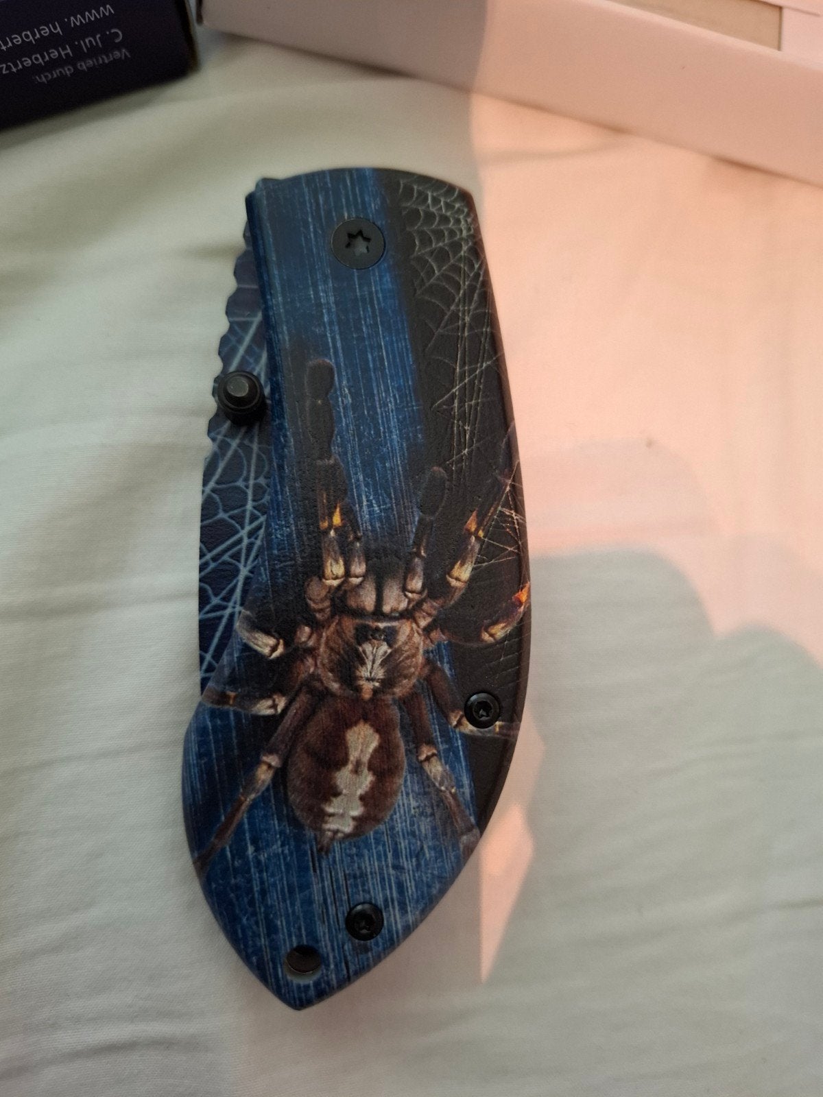 Herbertz mes zakmes arachnophobia, Ophalen of Verzenden, Nieuw