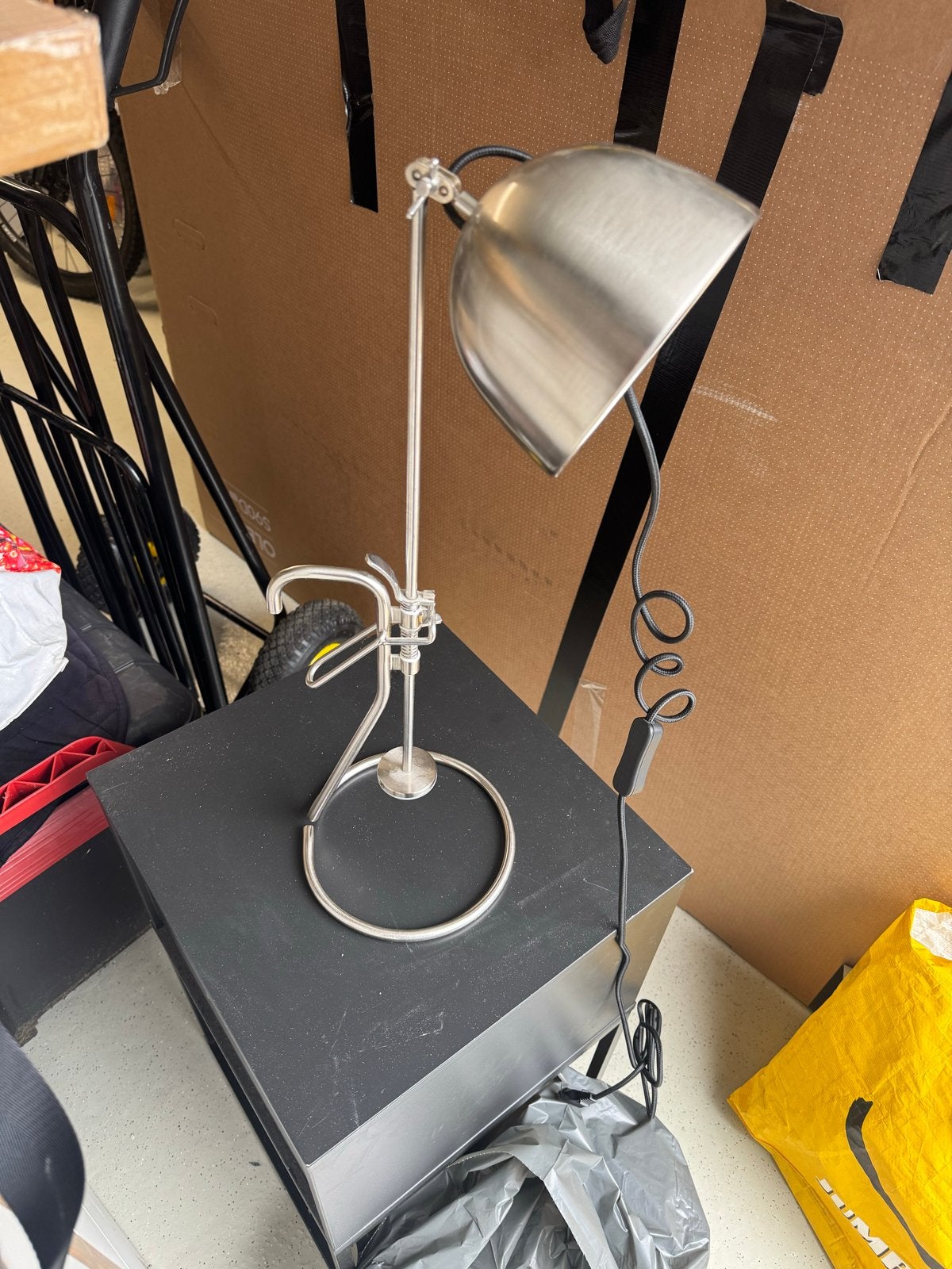 IKEA Tafellamp - Geborsteld Metaal, Ophalen, Gebruikt, E14 (klein), IKEA