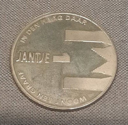 Jantje Beton munt 750 jaar Den Haag 1248-1998, Ophalen of Verzenden, Overige waardes, Losse munt