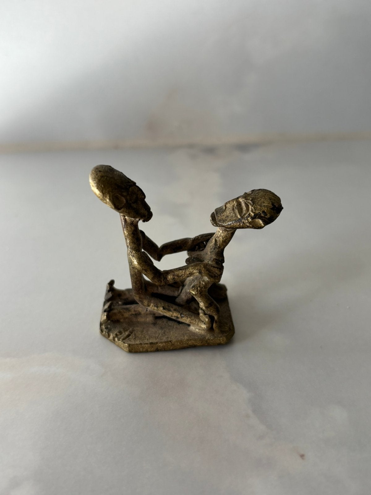Vintage erotisch goudgewicht Akan / Ashanti  uit Ghana, Antiek en Kunst, Ophalen of Verzenden