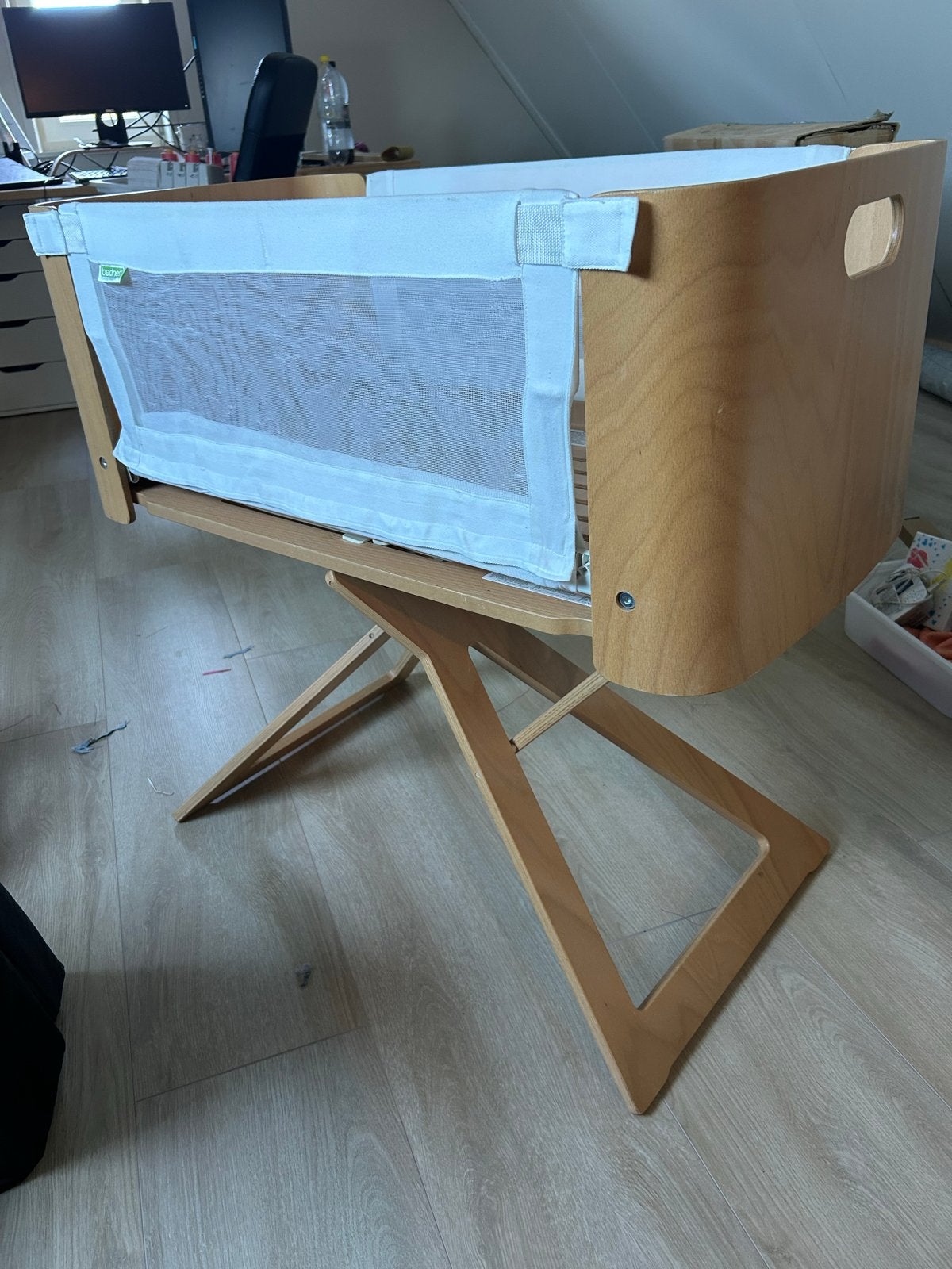 Bednest co-sleeper met matras, aerosleep en wollen inlegger, Ophalen, Gebruikt, Minder dan 140 cm, Matras